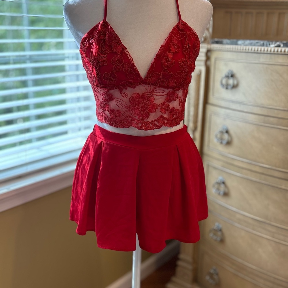 NWOT Lucy in the Sky Red 2 Piece Set